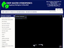 Tablet Screenshot of cropmaster-hydroponics.co.uk